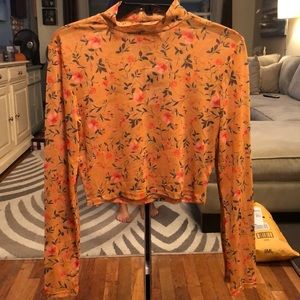 Sheer crop top size small. Never worn.